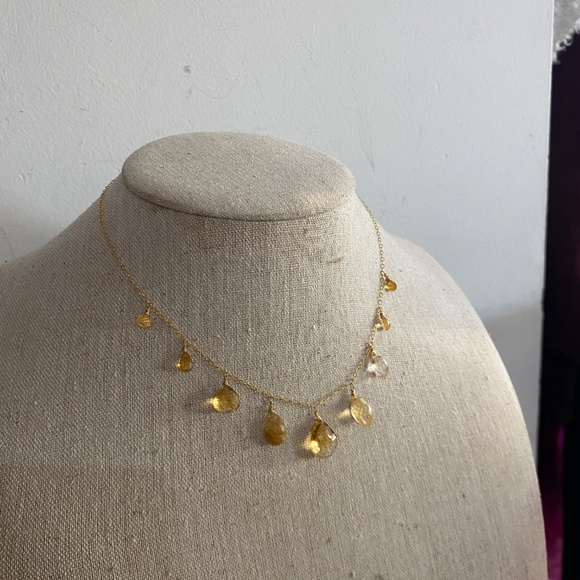 Yellow tourmaline Necklace - Picture 2 of 4